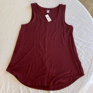 Old Navy maroon burgundy tank top